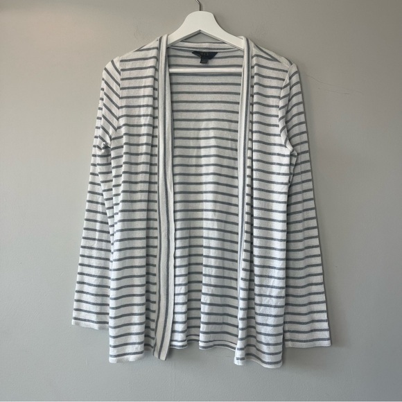 Mix by 41Hawthorne Striped Open Front Cardigan Small - Picture 1 of 6